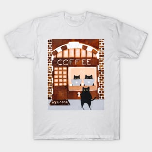 Coffee House Cats T-Shirt